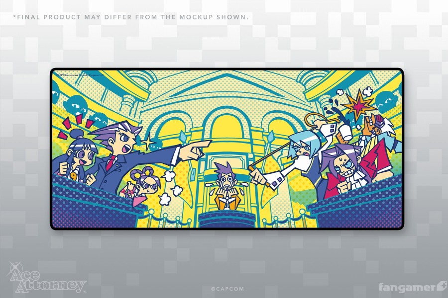 Hot Ace Attorney Courtroom Desk Mat