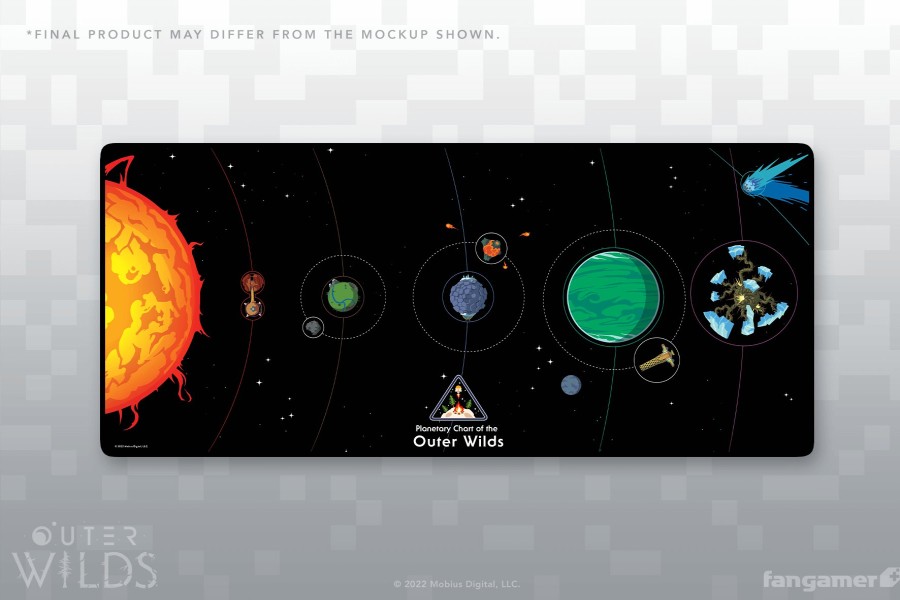 Best Outer Wilds Planetary Chart Desk Mat