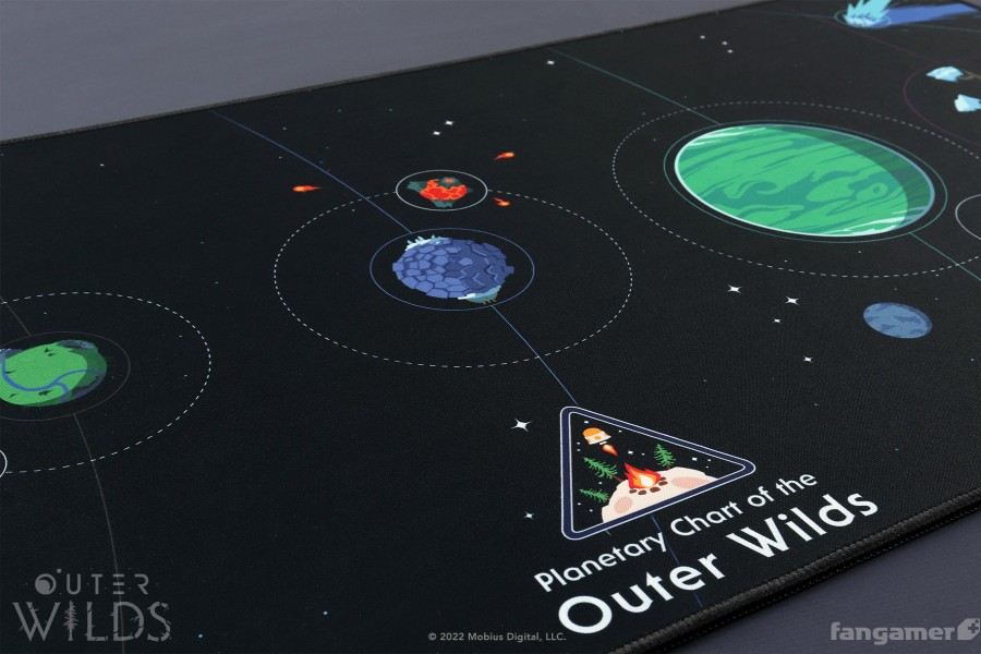 Best Outer Wilds Planetary Chart Desk Mat