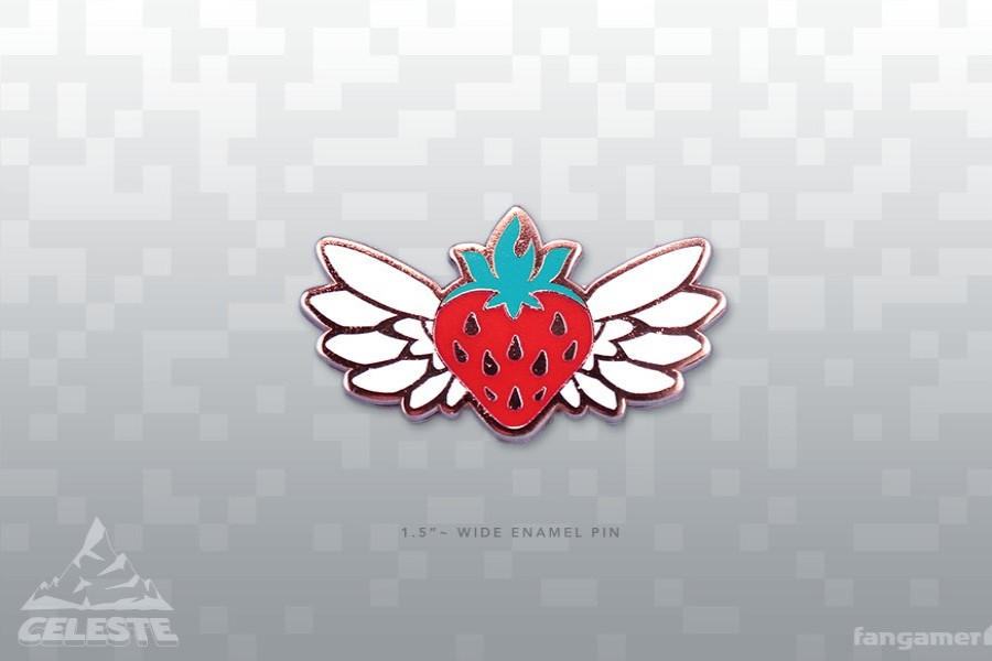 Clearance Celeste Flying Strawberry Pin