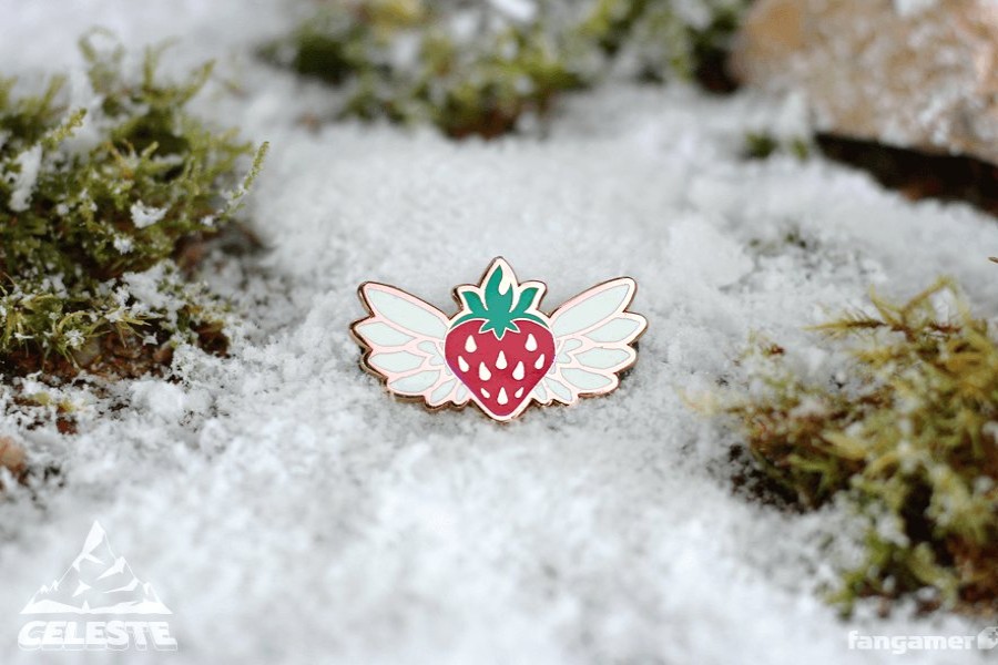 Clearance Celeste Flying Strawberry Pin