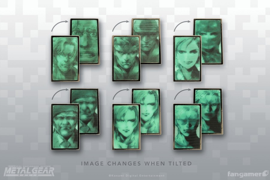 Wholesale Metal Gear Solid Codec Lenticular Pin Set