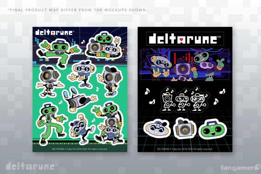 Best DELTARUNE Sweet Cap'N Cakes Sticker Sheet