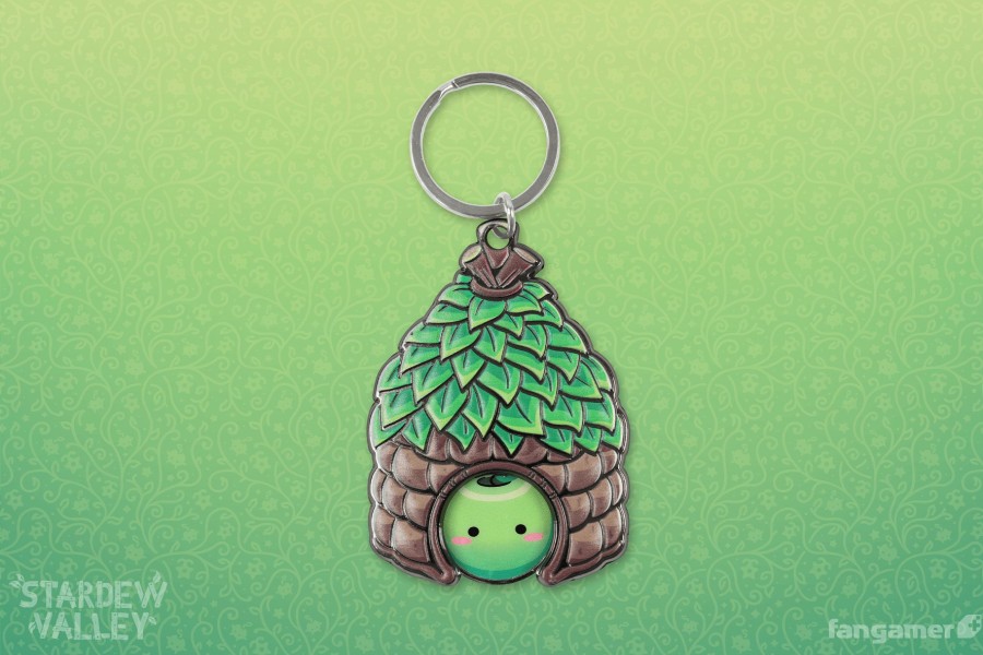 New Stardew Valley Junimo Hut Token Keychain