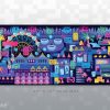 Wholesale DELTARUNE Cyber City Desk Mat