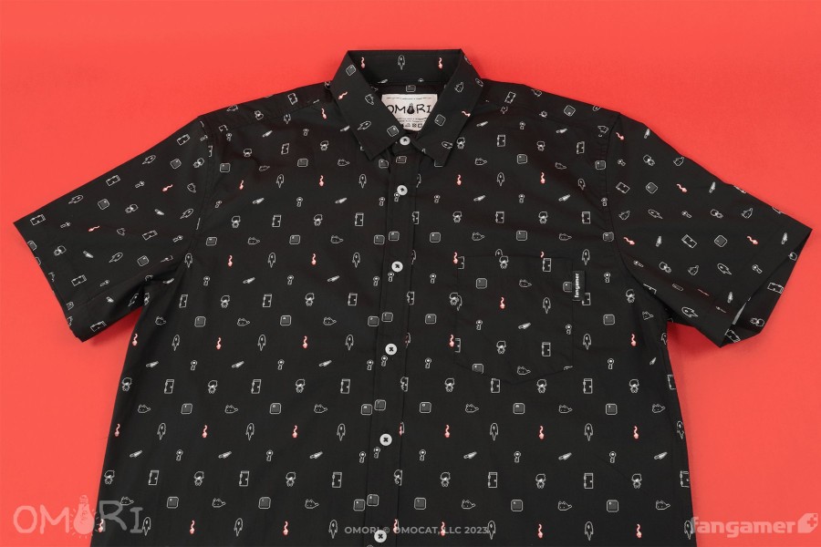 New OMORI Black Space Button Up Shirt